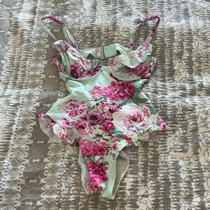 For Love and Lemons Swim One Piece Swimsuit White XS